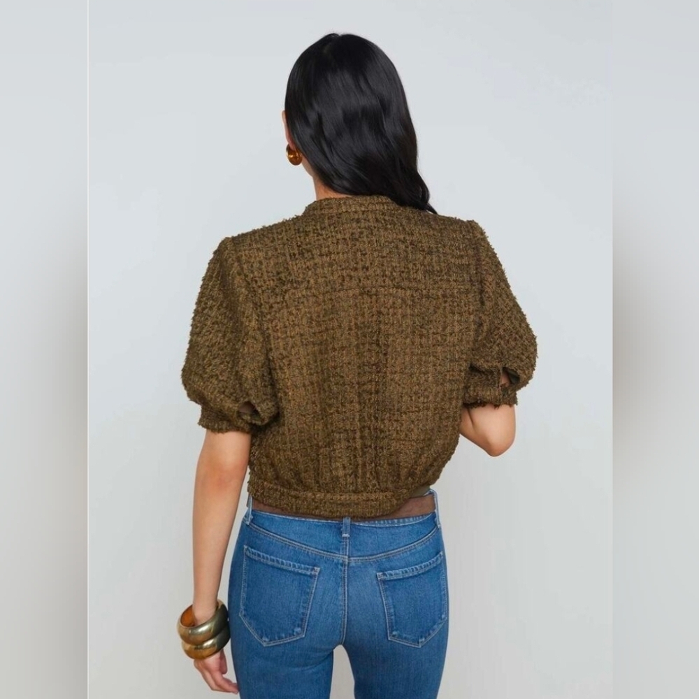 NWOT L'AGENCE Pine Cove Tweed Jacket Size 2 - Picture 2 of 5